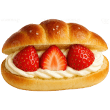 Strawberry Stuffed Bun